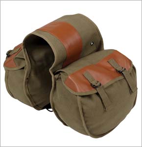 Canvas Saddle Bag