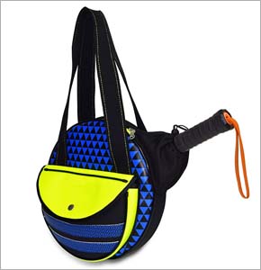 Pattern Leather Tennis Bag