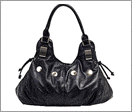 Leather shoulder bags